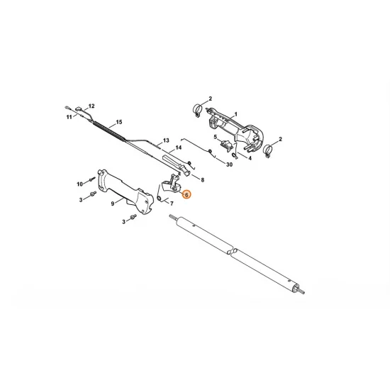 STIHL  Dźwignia sterowania główną przepustnicą 4137 182 1000